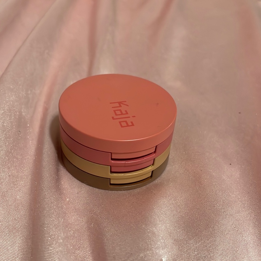 blush bronzer highlighter foldable with mirror